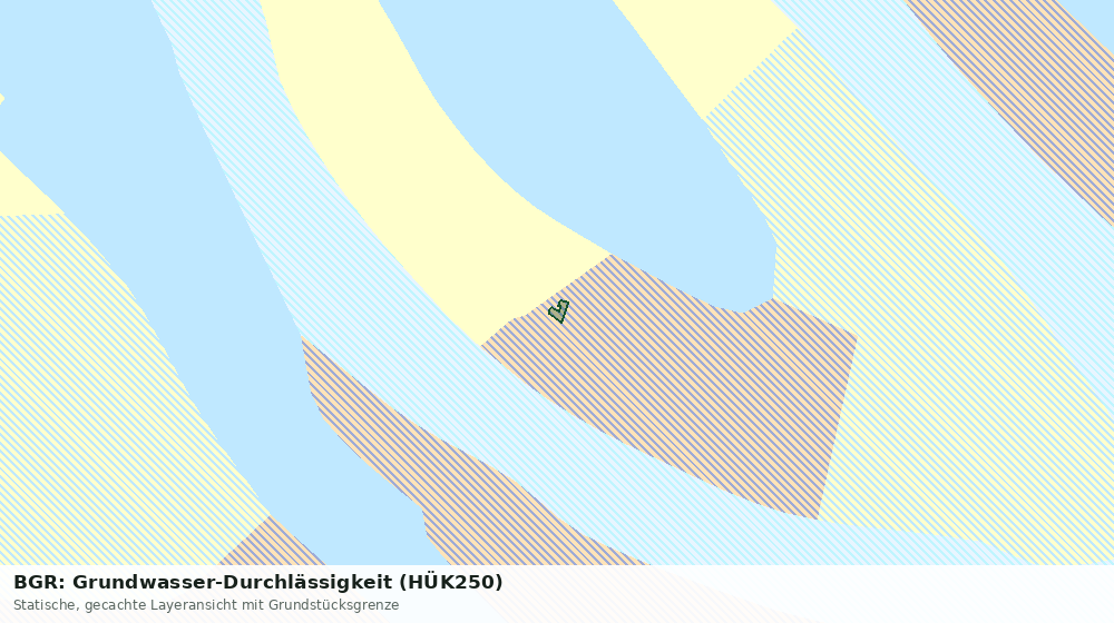 Statische Kartenansicht: BGR: Grundwasser-Durchlässigkeit (HÜK250)