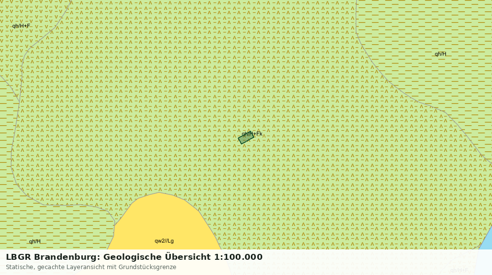 Statische Kartenansicht: LBGR Brandenburg: Geologische Übersicht 1:100.000