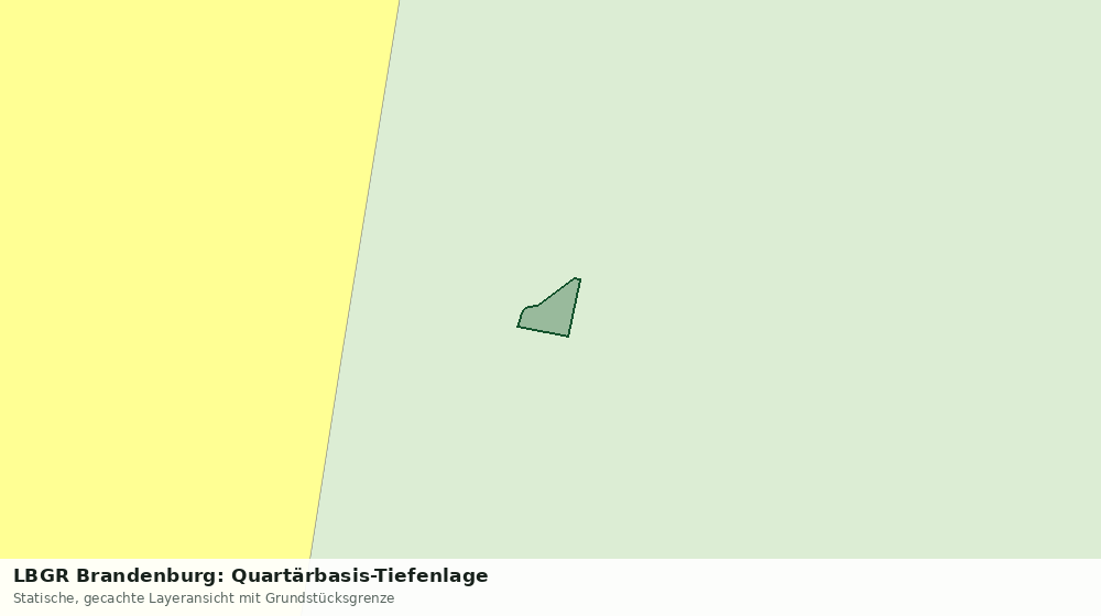 Statische Kartenansicht: LBGR Brandenburg: Quartärbasis-Tiefenlage