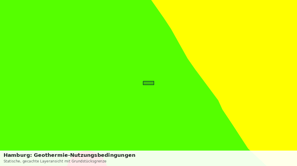 Statische Kartenansicht: Hamburg: Geothermie-Nutzungsbedingungen
