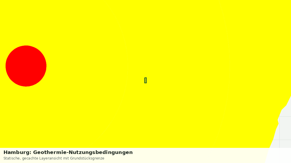 Statische Kartenansicht: Hamburg: Geothermie-Nutzungsbedingungen