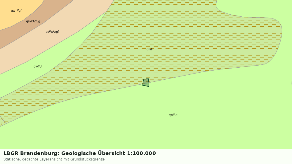Statische Kartenansicht: LBGR Brandenburg: Geologische Übersicht 1:100.000