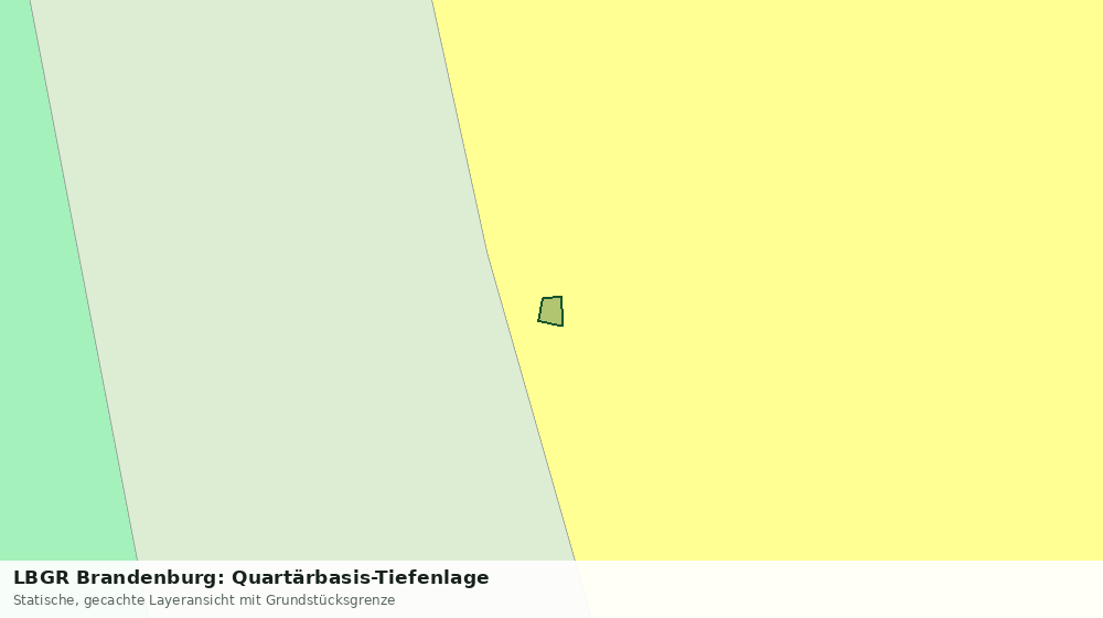 Statische Kartenansicht: LBGR Brandenburg: Quartärbasis-Tiefenlage