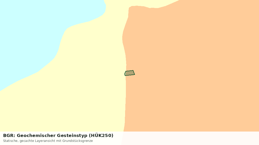 Statische Kartenansicht: BGR: Geochemischer Gesteinstyp (HÜK250)