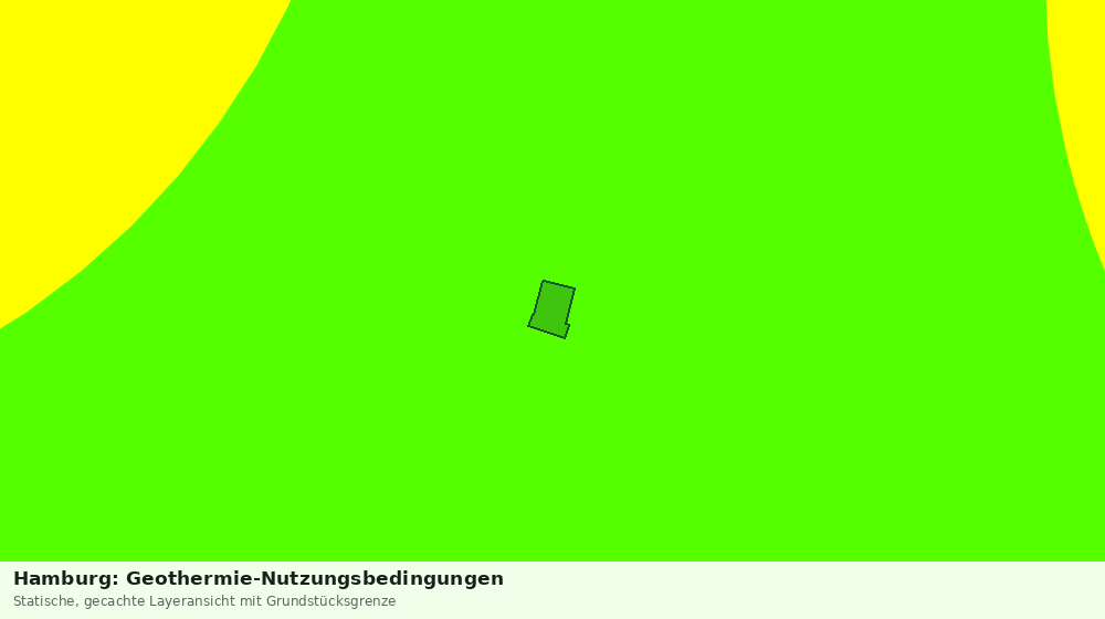 Statische Kartenansicht: Hamburg: Geothermie-Nutzungsbedingungen