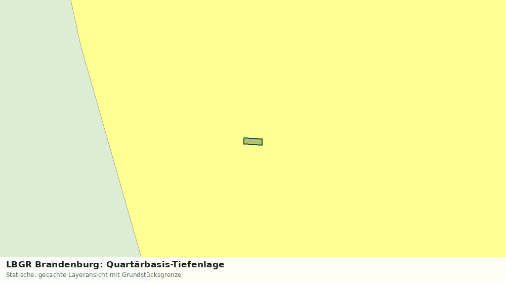 Statische Kartenansicht: LBGR Brandenburg: Quartärbasis-Tiefenlage