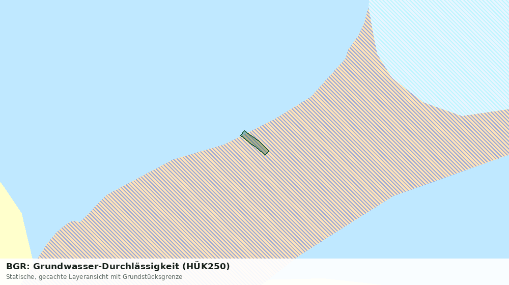 Statische Kartenansicht: BGR: Grundwasser-Durchlässigkeit (HÜK250)