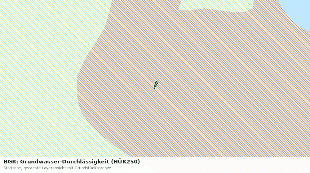 Statische Kartenansicht: BGR: Grundwasser-Durchlässigkeit (HÜK250)