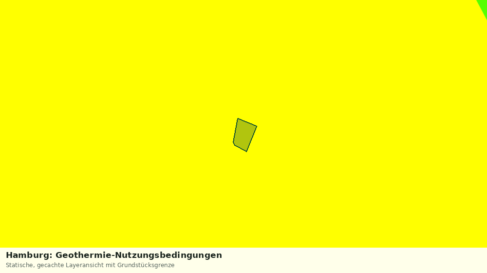 Statische Kartenansicht: Hamburg: Geothermie-Nutzungsbedingungen