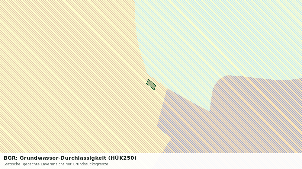 Statische Kartenansicht: BGR: Grundwasser-Durchlässigkeit (HÜK250)