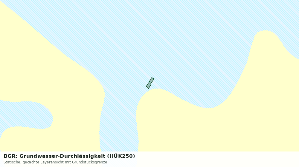 Statische Kartenansicht: BGR: Grundwasser-Durchlässigkeit (HÜK250)