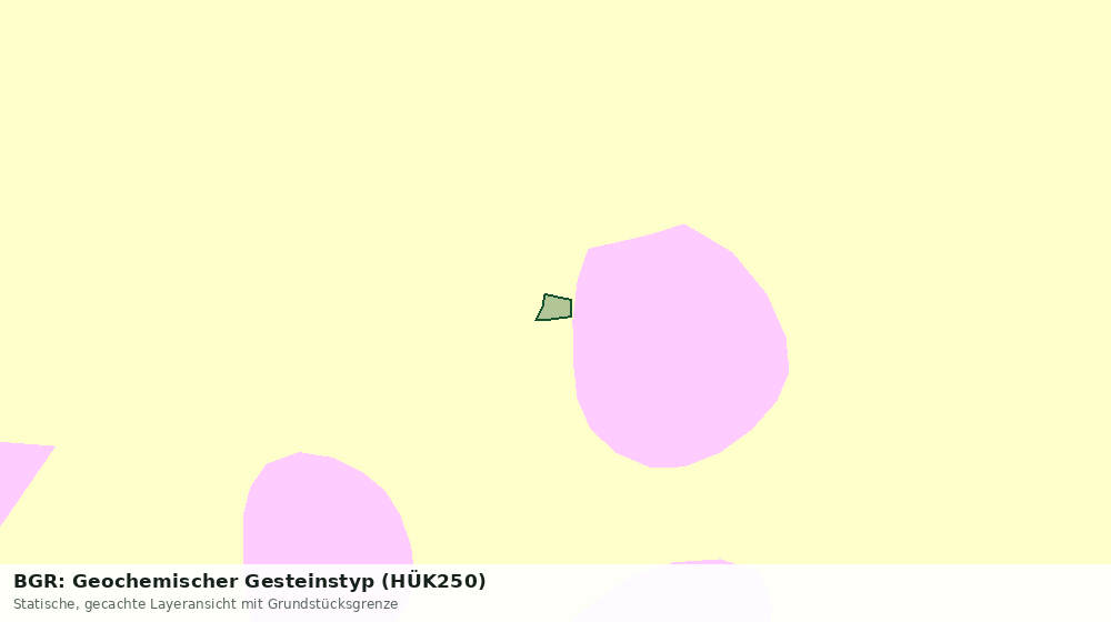 Statische Kartenansicht: BGR: Geochemischer Gesteinstyp (HÜK250)