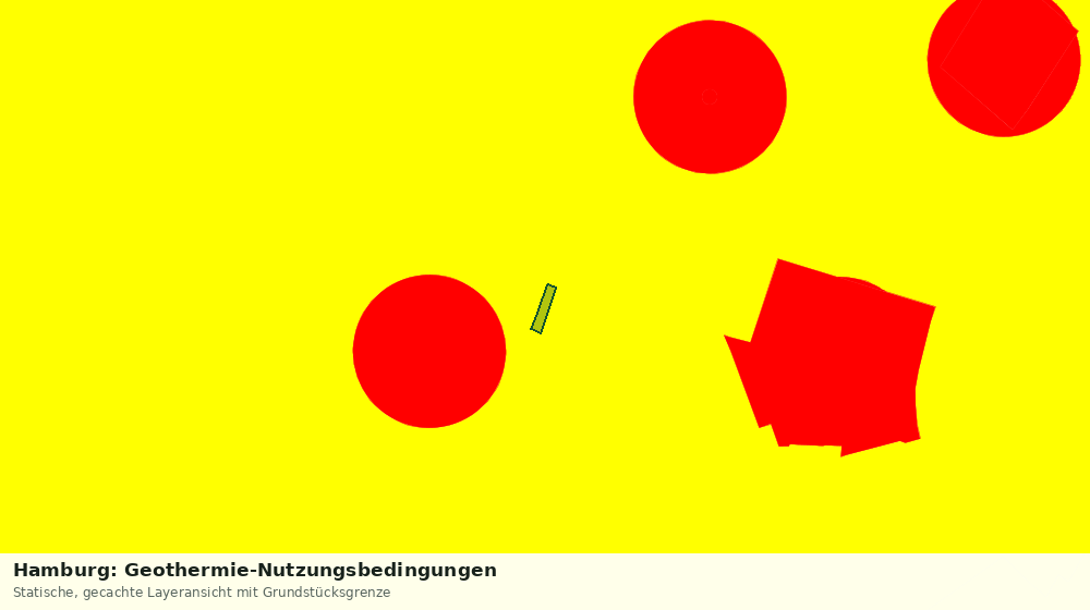 Statische Kartenansicht: Hamburg: Geothermie-Nutzungsbedingungen