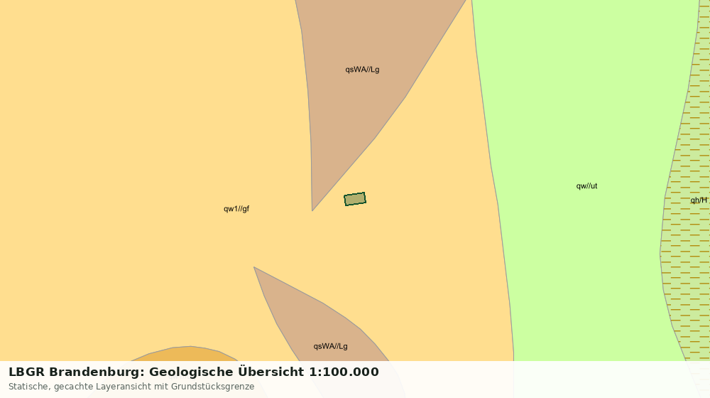 Statische Kartenansicht: LBGR Brandenburg: Geologische Übersicht 1:100.000