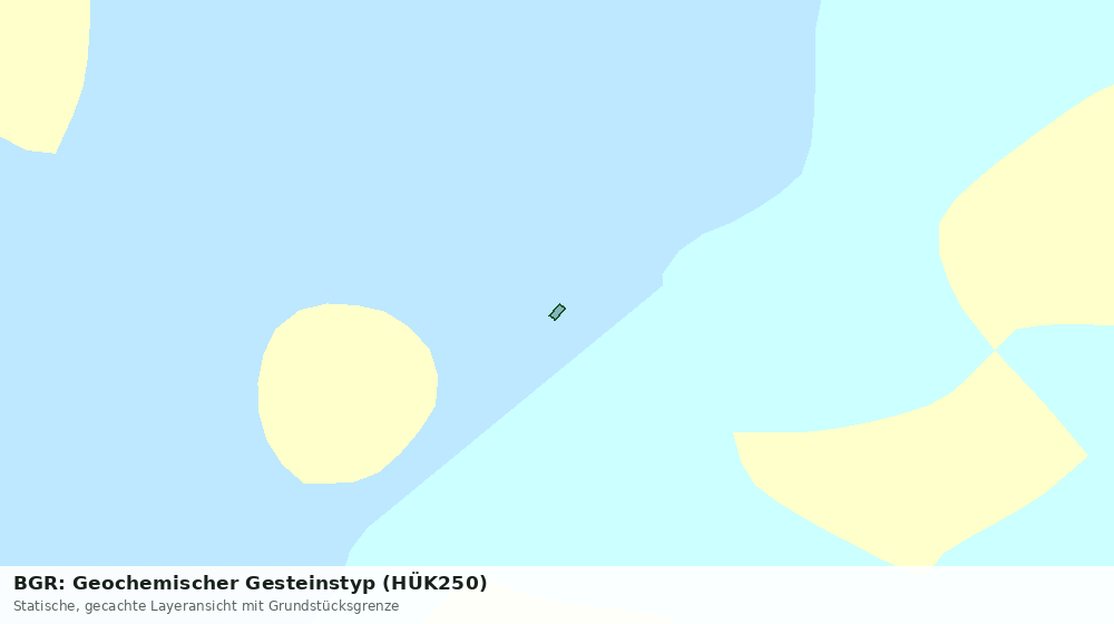 Statische Kartenansicht: BGR: Geochemischer Gesteinstyp (HÜK250)