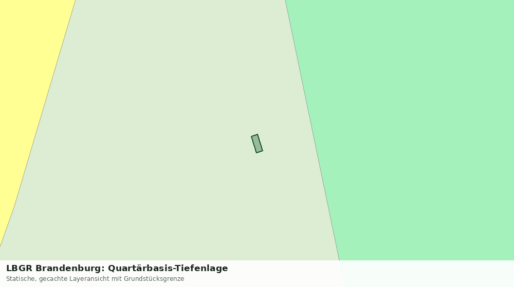 Statische Kartenansicht: LBGR Brandenburg: Quartärbasis-Tiefenlage