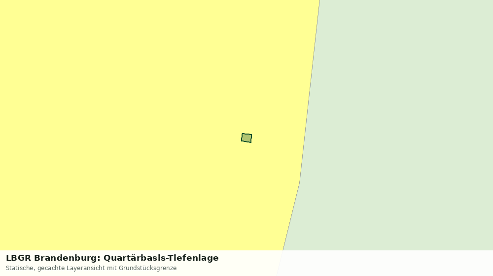 Statische Kartenansicht: LBGR Brandenburg: Quartärbasis-Tiefenlage