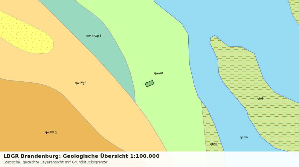 Statische Kartenansicht: LBGR Brandenburg: Geologische Übersicht 1:100.000