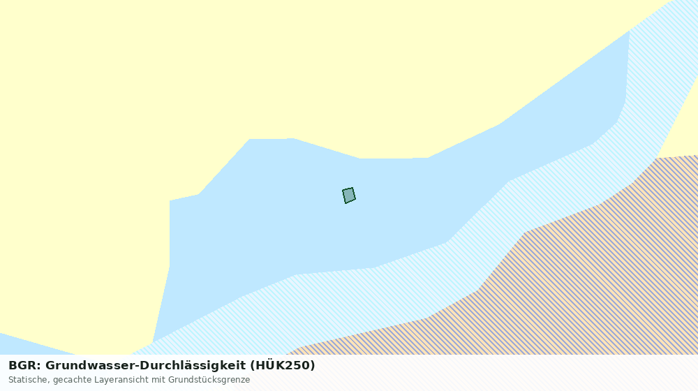 Statische Kartenansicht: BGR: Grundwasser-Durchlässigkeit (HÜK250)