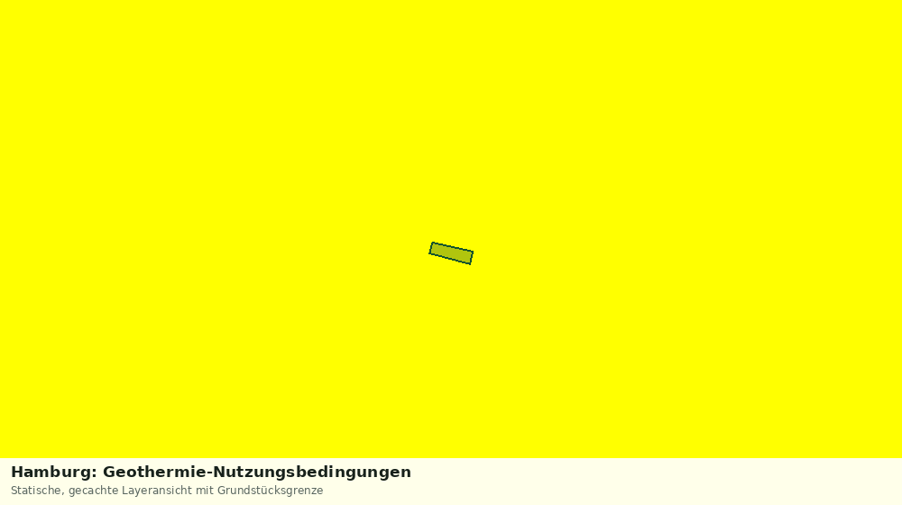 Statische Kartenansicht: Hamburg: Geothermie-Nutzungsbedingungen