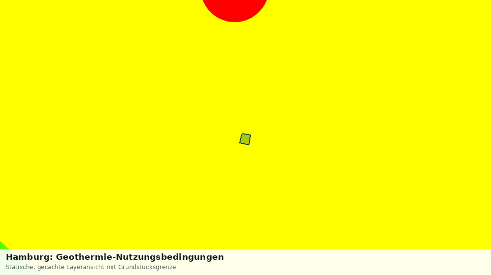 Statische Kartenansicht: Hamburg: Geothermie-Nutzungsbedingungen