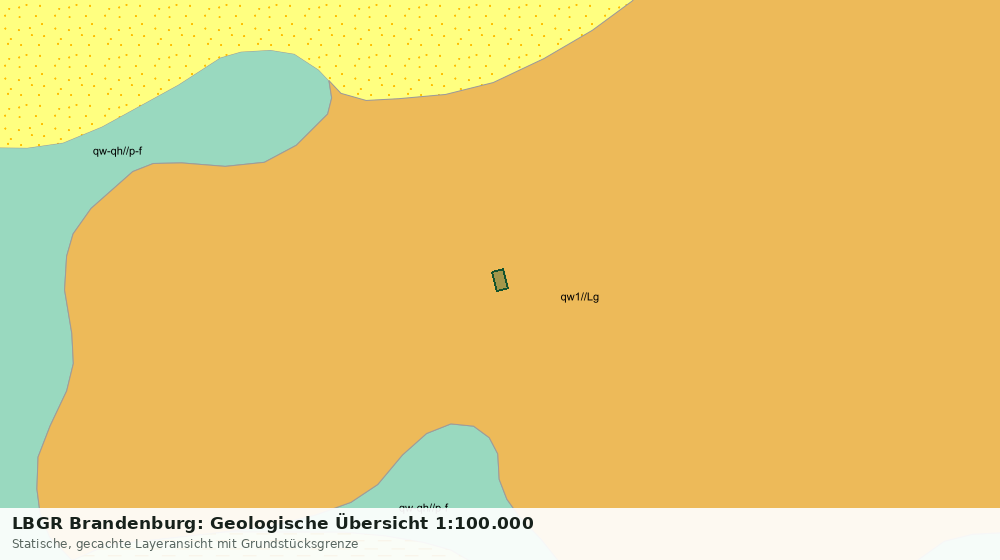 Statische Kartenansicht: LBGR Brandenburg: Geologische Übersicht 1:100.000