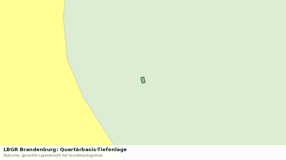 Statische Kartenansicht: LBGR Brandenburg: Quartärbasis-Tiefenlage