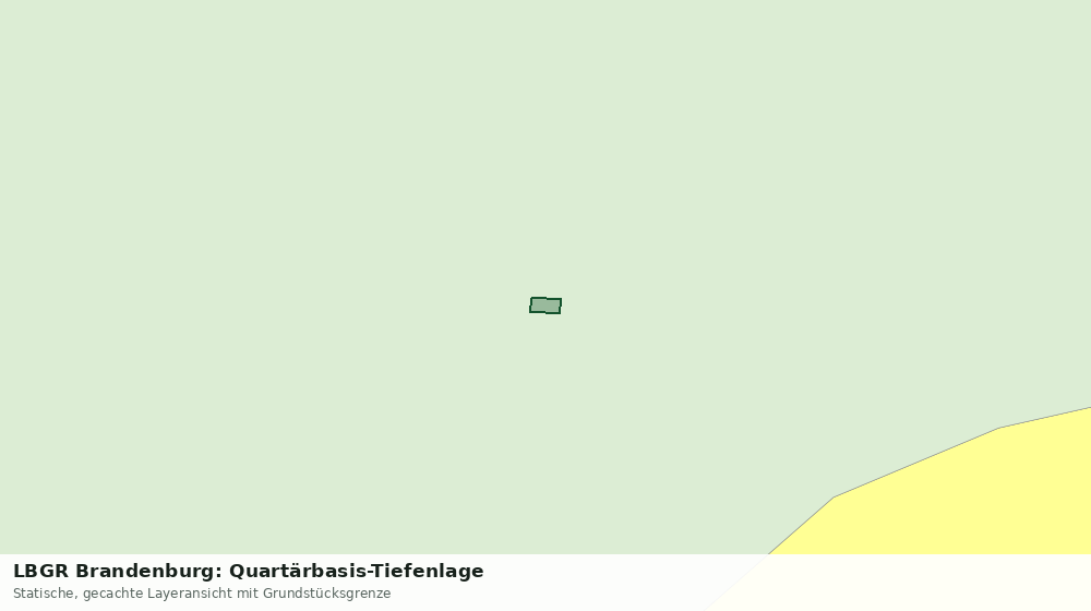 Statische Kartenansicht: LBGR Brandenburg: Quartärbasis-Tiefenlage