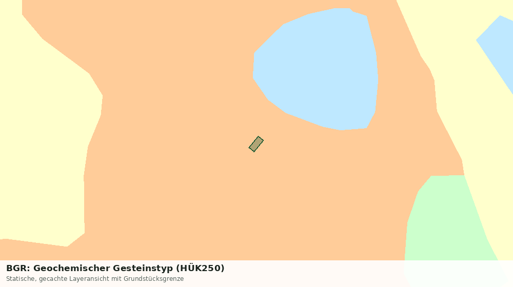 Statische Kartenansicht: BGR: Geochemischer Gesteinstyp (HÜK250)