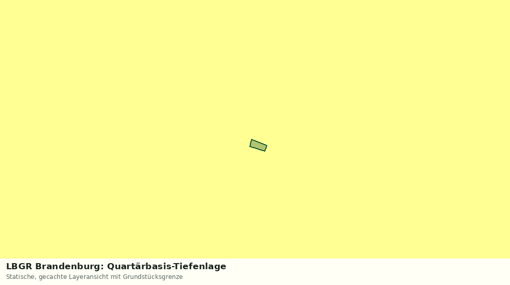 Statische Kartenansicht: LBGR Brandenburg: Quartärbasis-Tiefenlage