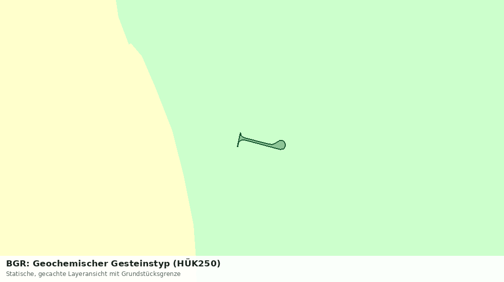 Statische Kartenansicht: BGR: Geochemischer Gesteinstyp (HÜK250)