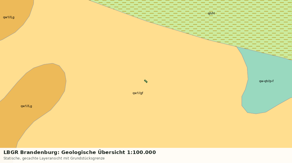 Statische Kartenansicht: LBGR Brandenburg: Geologische Übersicht 1:100.000