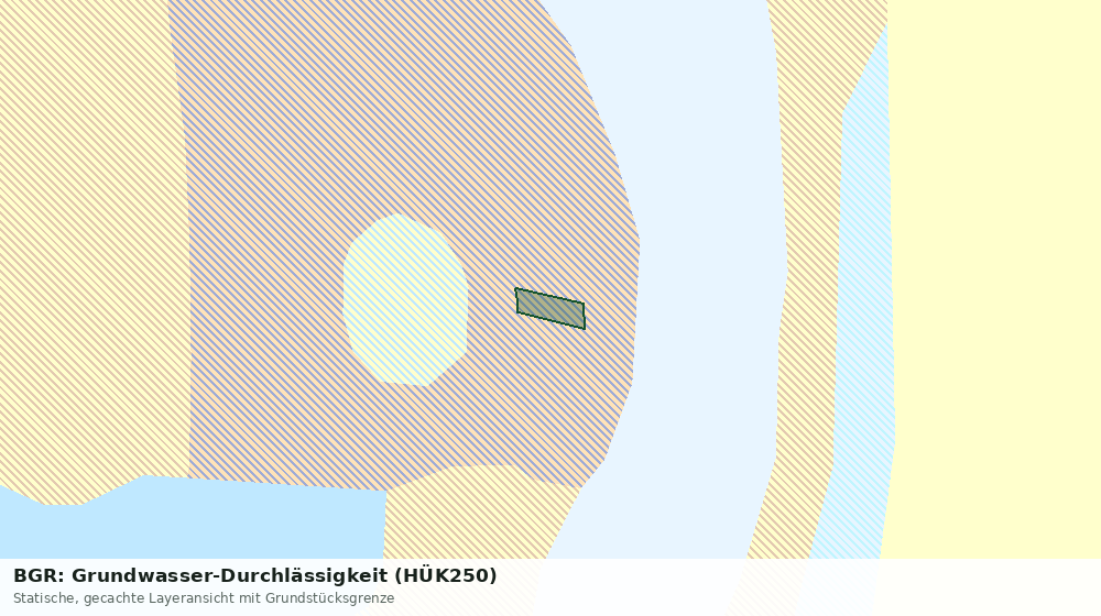 Statische Kartenansicht: BGR: Grundwasser-Durchlässigkeit (HÜK250)