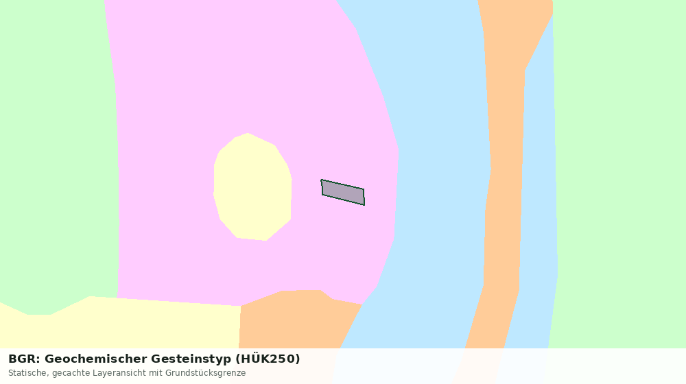 Statische Kartenansicht: BGR: Geochemischer Gesteinstyp (HÜK250)