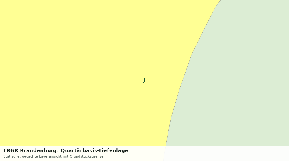 Statische Kartenansicht: LBGR Brandenburg: Quartärbasis-Tiefenlage