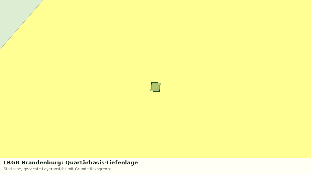 Statische Kartenansicht: LBGR Brandenburg: Quartärbasis-Tiefenlage