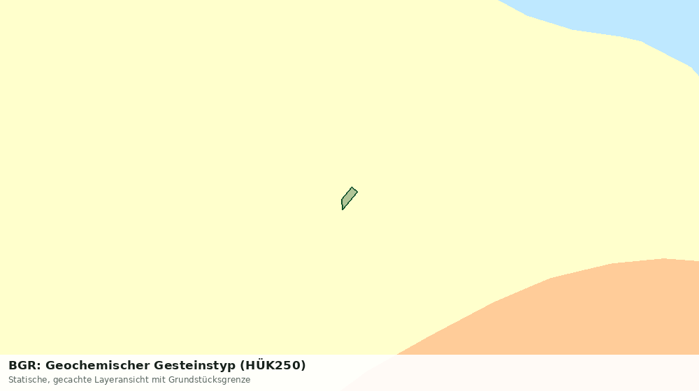 Statische Kartenansicht: BGR: Geochemischer Gesteinstyp (HÜK250)
