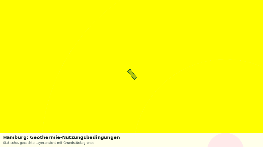 Statische Kartenansicht: Hamburg: Geothermie-Nutzungsbedingungen