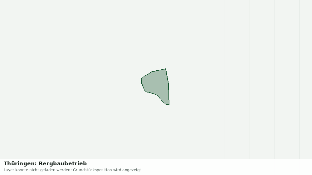 Statische Kartenansicht: Thüringen: Bergbaubetrieb