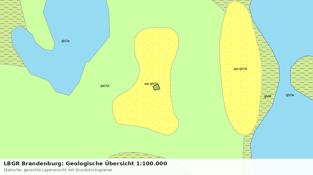 Statische Kartenansicht: LBGR Brandenburg: Geologische Übersicht 1:100.000