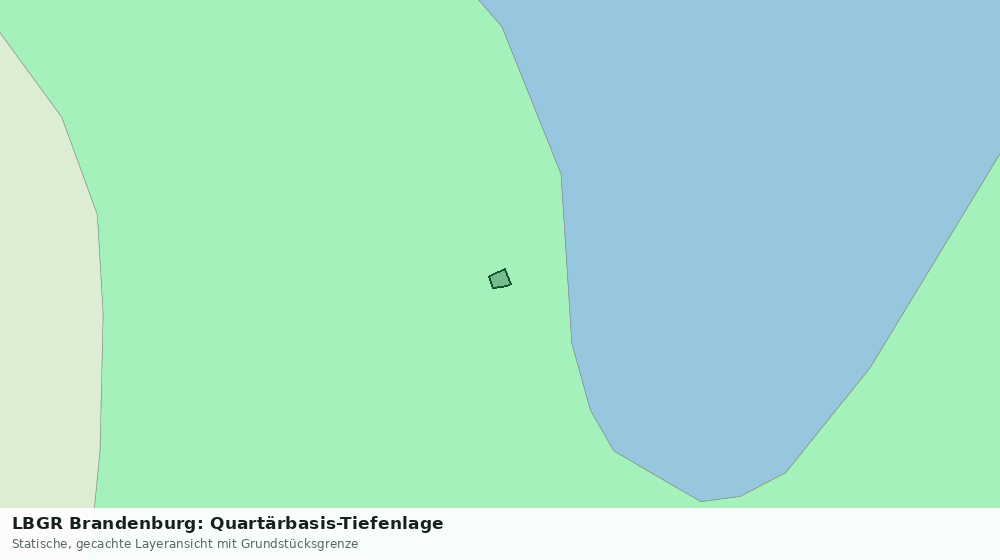 Statische Kartenansicht: LBGR Brandenburg: Quartärbasis-Tiefenlage