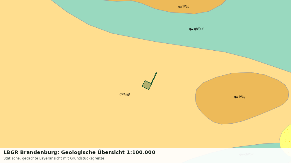 Statische Kartenansicht: LBGR Brandenburg: Geologische Übersicht 1:100.000