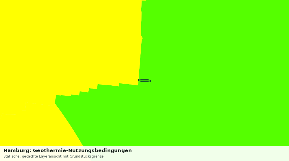 Statische Kartenansicht: Hamburg: Geothermie-Nutzungsbedingungen
