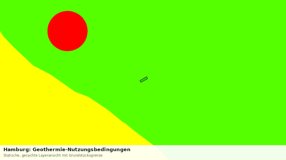 Statische Kartenansicht: Hamburg: Geothermie-Nutzungsbedingungen