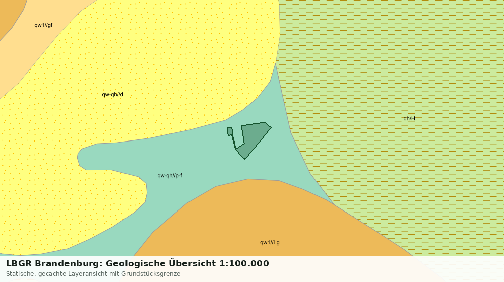Statische Kartenansicht: LBGR Brandenburg: Geologische Übersicht 1:100.000