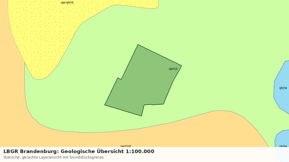 Statische Kartenansicht: LBGR Brandenburg: Geologische Übersicht 1:100.000