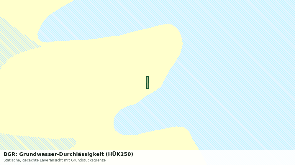 Statische Kartenansicht: BGR: Grundwasser-Durchlässigkeit (HÜK250)