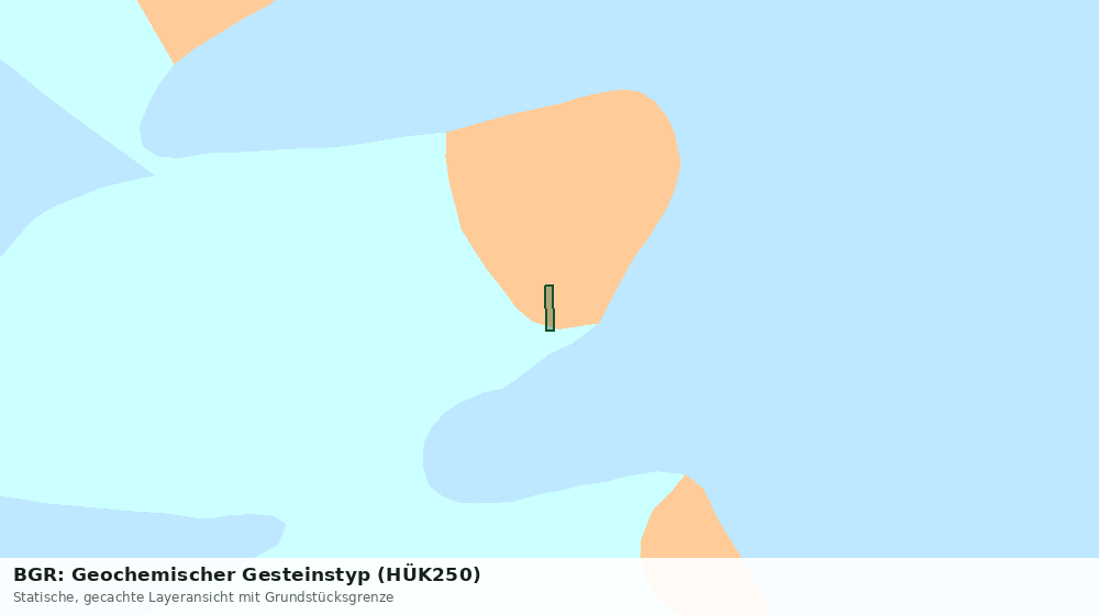 Statische Kartenansicht: BGR: Geochemischer Gesteinstyp (HÜK250)