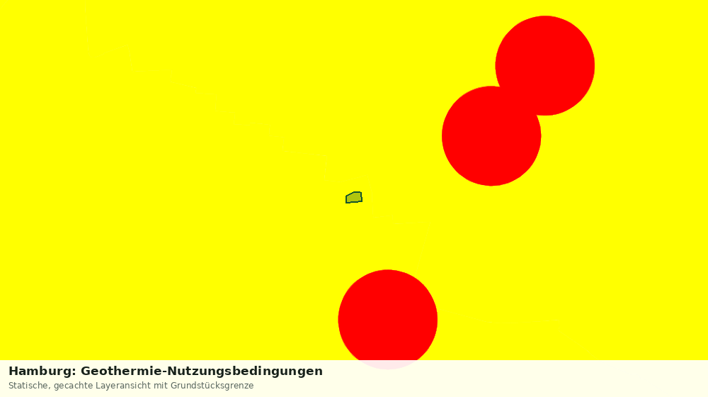 Statische Kartenansicht: Hamburg: Geothermie-Nutzungsbedingungen