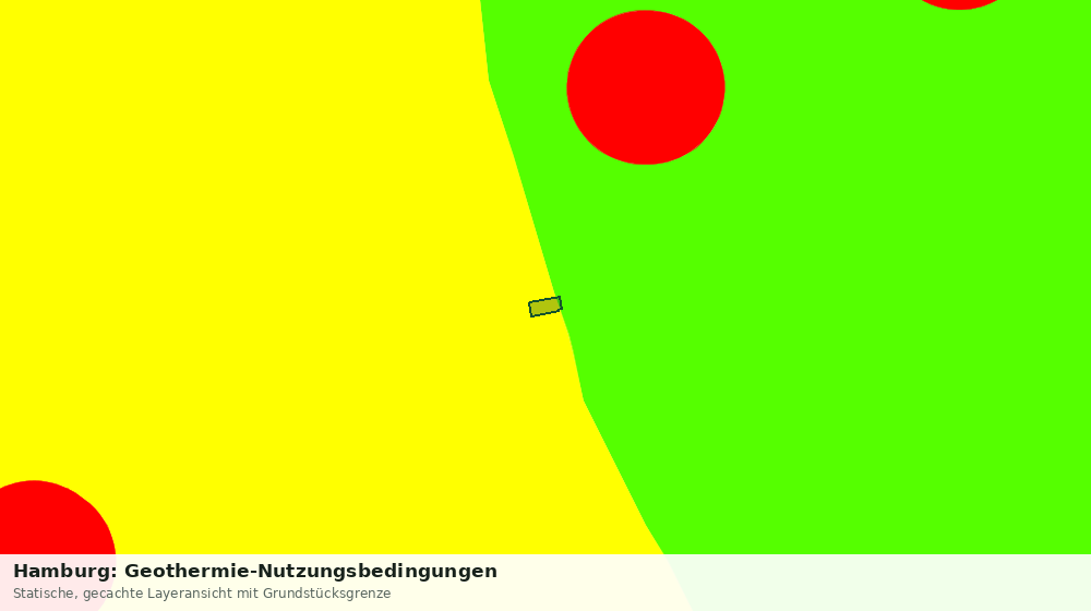Statische Kartenansicht: Hamburg: Geothermie-Nutzungsbedingungen